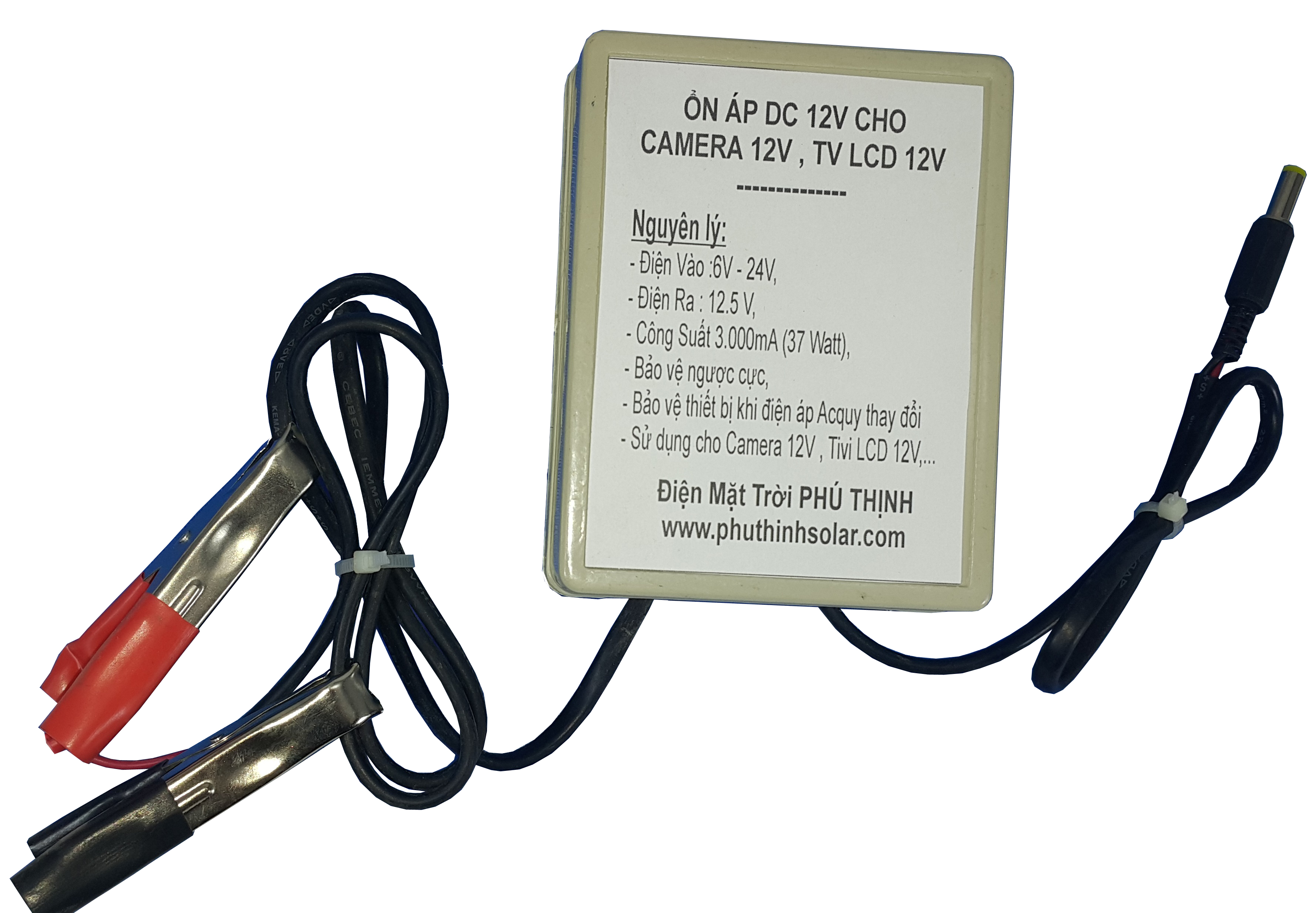 Ổn Áp DC 12V Cho Camera 12V và TV LCD 12V