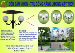 Đèn Sân Vườn NLMT 40 Watt